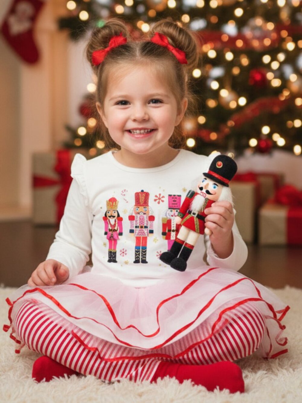 Blueberi Boulevard Girls Nutcracker Tutu Dress Leggings Set NWT Christmas 5